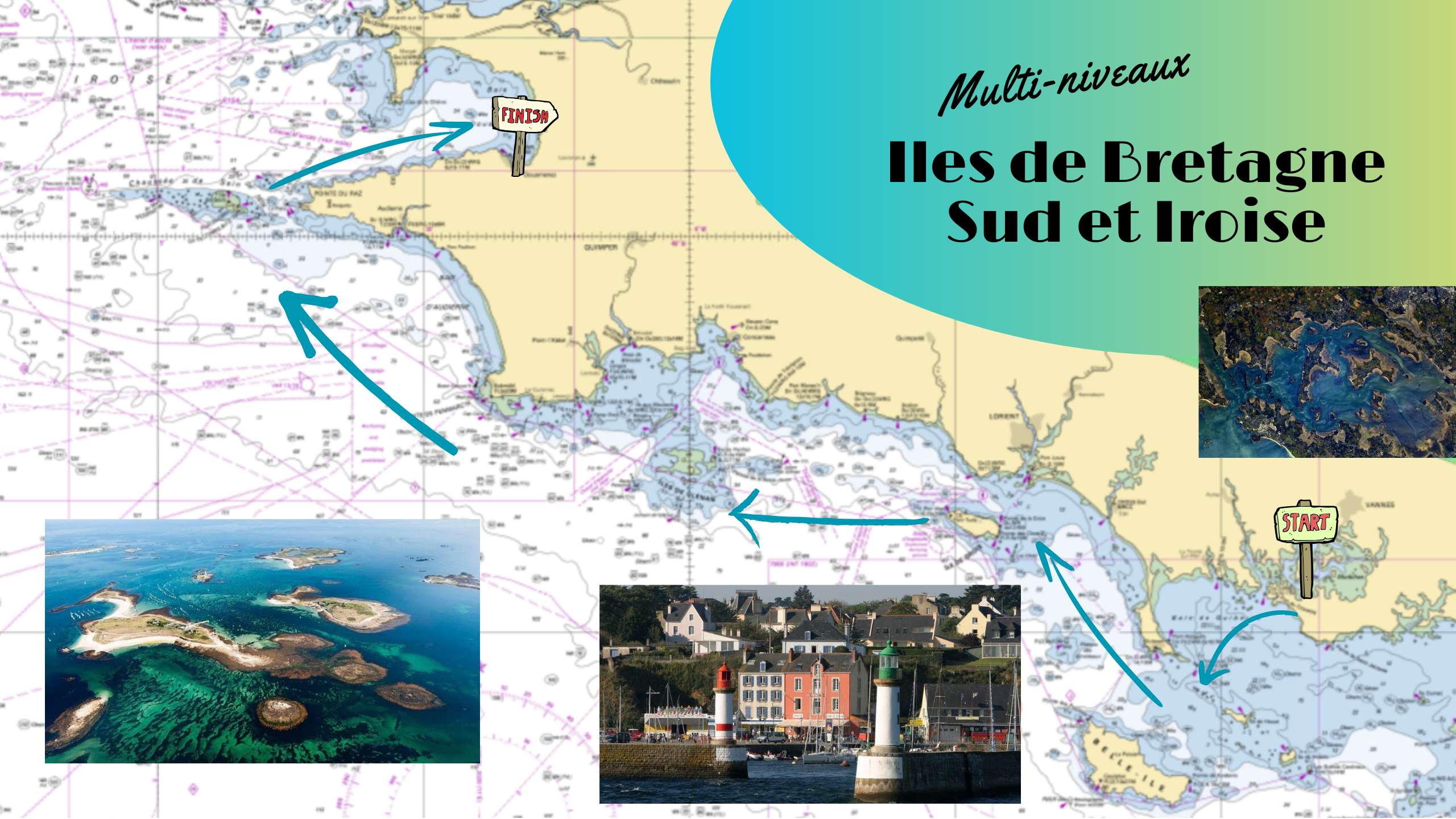 Croisière Iles de Bretagne Sud et d'Iroise : 7 jours, de la Baie de Quiberon à Douarnenez